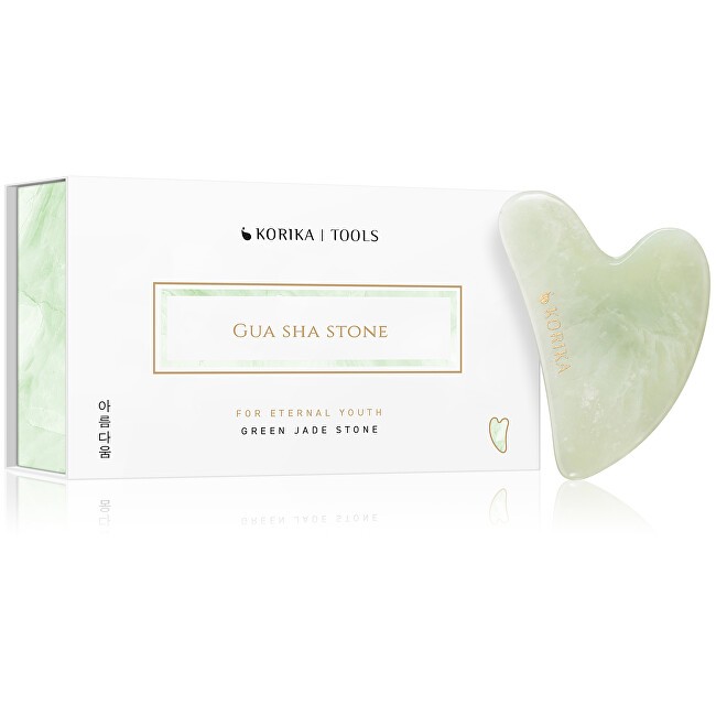 KORIKA Pietra Gua Sha in giada verde Pietra Gua Sha donna