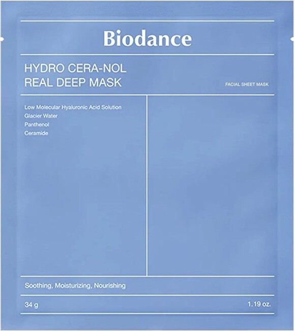 Biodance Maschera Hydro Cera-nol Real Deep Mask per il viso in tessuto 34g