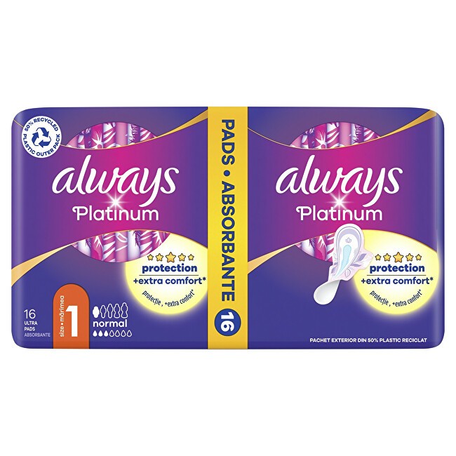 Always Assorbenti igienici Ultra Platinum Normal Duo, confezione da 16 pezzi donna
