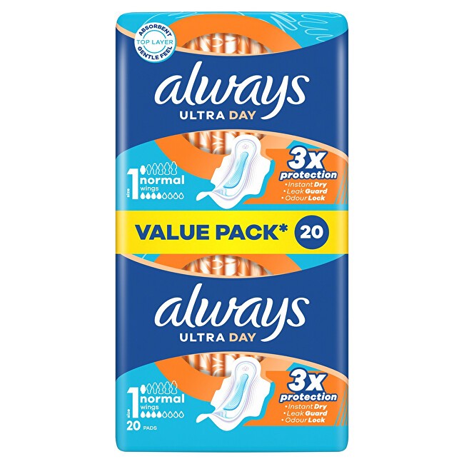 Always Assorbenti igienici Ultra Day Normal Duo, confezione da 20 pezzi donna
