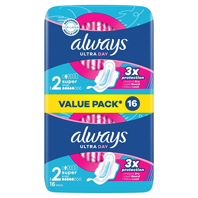 Always Assorbenti igienici Ultra Day Super Duo, confezione da 16 pezzi donna
