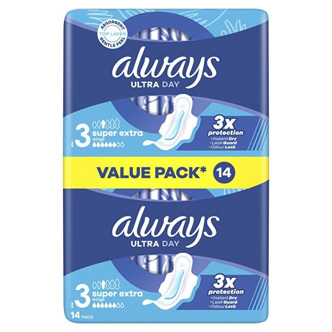 Always Assorbenti igienici Ultra Day Super Extra Duo, confezione da 14 pezzi donna