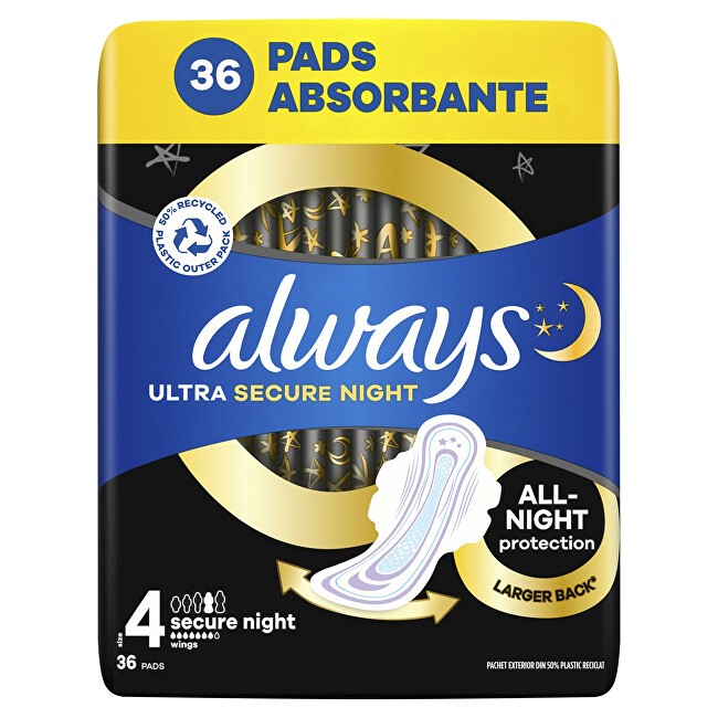 Always Assorbenti igienici Ultra Secure Night, 36 pezzi donna