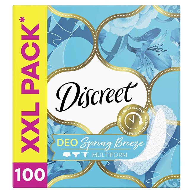 Discreet Salvaslip multiformato Brezza primaverile, 100 pezzi donna