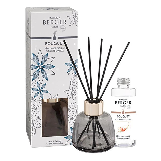 Maison Berger Paris Set regalo diffusore di aromi Rosalie grigio + ricarica glitter intenso 90 ml unisex