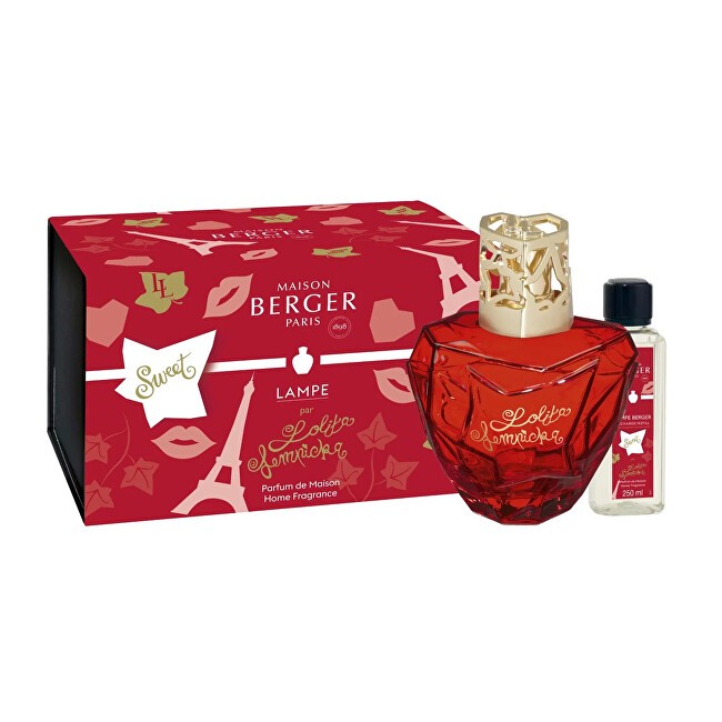 Maison Berger Paris Set regalo lampada catalitica Lolita Lempicka rossa + ricarica Lolita Lempicka dolce 250 ml unisex