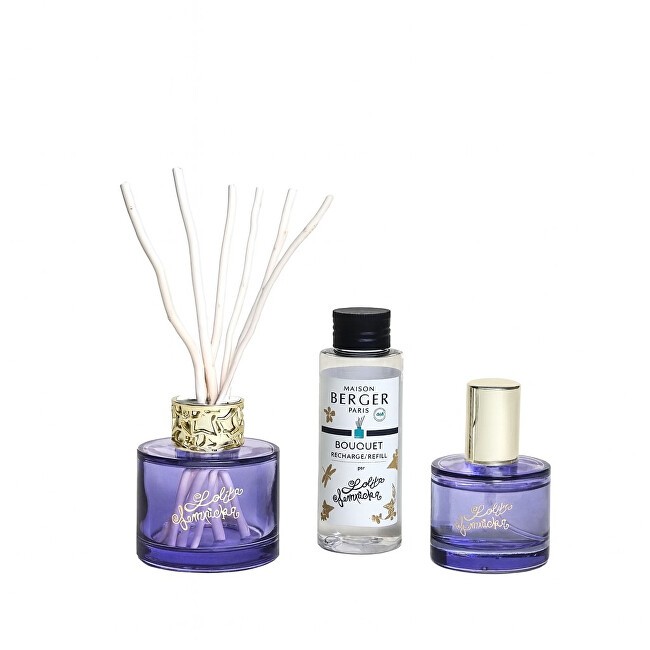Maison Berger Paris Set regalo mini diffusore Lolita Lempicka viola + ricarica e spray per ambienti Lolita Lempicka unisex