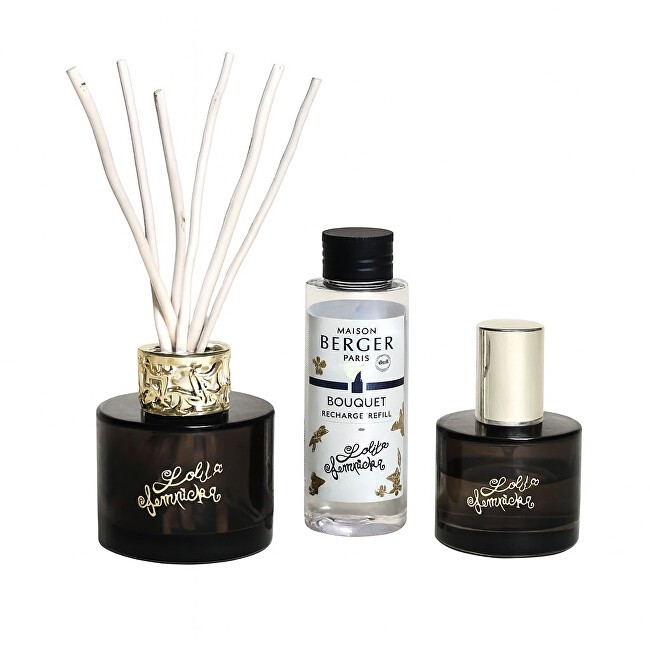 Maison Berger Paris Set regalo mini diffusore Lolita Lempicka nero + ricarica e spray per ambienti Lolita Lempicka unisex