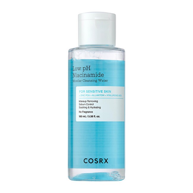 COSRX Acqua micellare detergente per pelli sensibili. Niacinamide a basso pH Acqua micellare detergente 100 ml donna