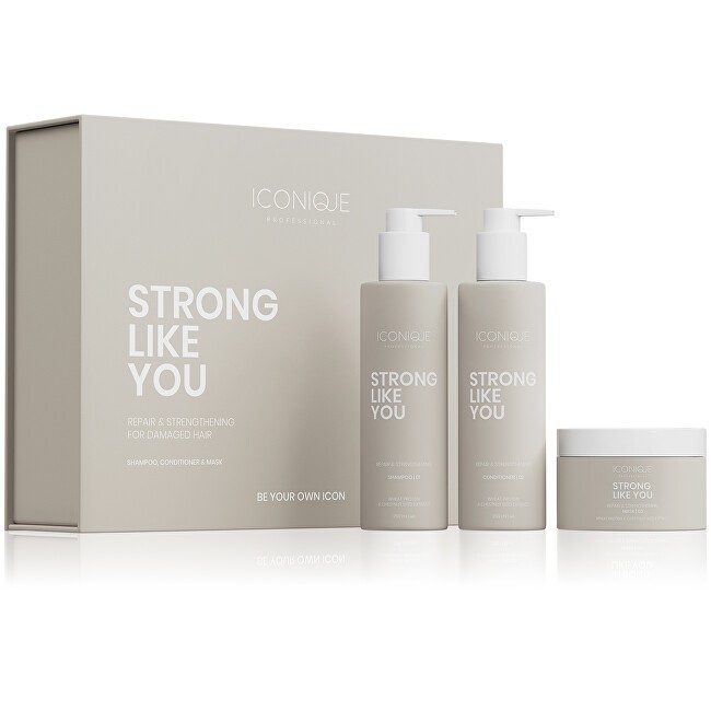 ICONIQUE Professional Set regalo per capelli danneggiati Strong Like You donna
