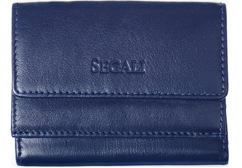 SEGALI Portafoglio da donna in pelle 1756 blu donna