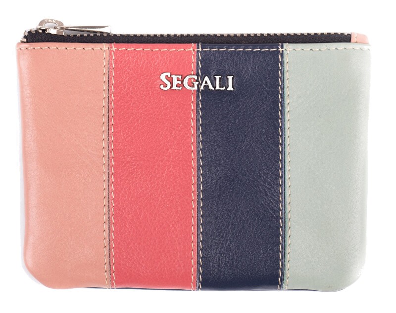 SEGALI Mini portafoglio-portachiavi in pelle 7491 multi donna