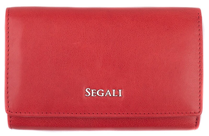 SEGALI Portafoglio da donna in pelle 7074 S rosso donna