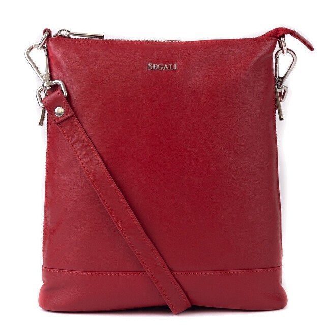 SEGALI Borsa a tracolla da donna in pelle 9060 rossa donna