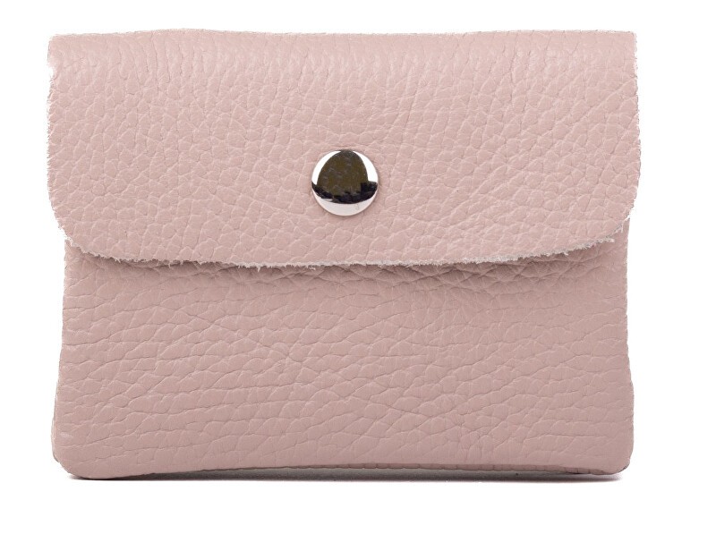 SEGALI Portafoglio mini in pelle NETA rosa cipria donna