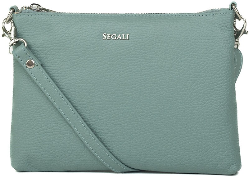 SEGALI Borsa a tracolla da donna in pelle A6C color salvia donna