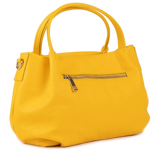 SEGALI Borsa da donna in pelle Federica gialla donna