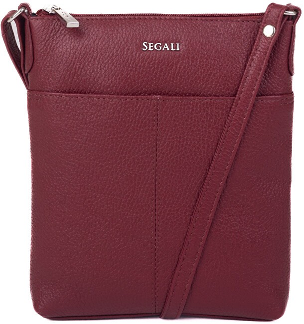 SEGALI Borsa a tracolla da donna in pelle 7001 B bordeaux donna