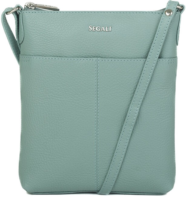 SEGALI Borsa a tracolla da donna in pelle 7001 B color salvia donna