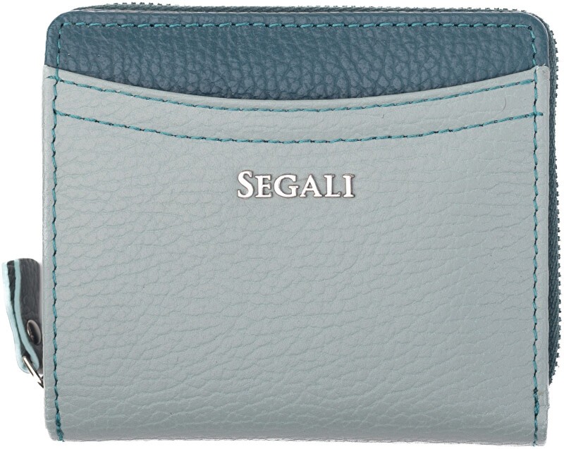SEGALI Portafoglio da donna in pelle 7544 B salvia/blu donna
