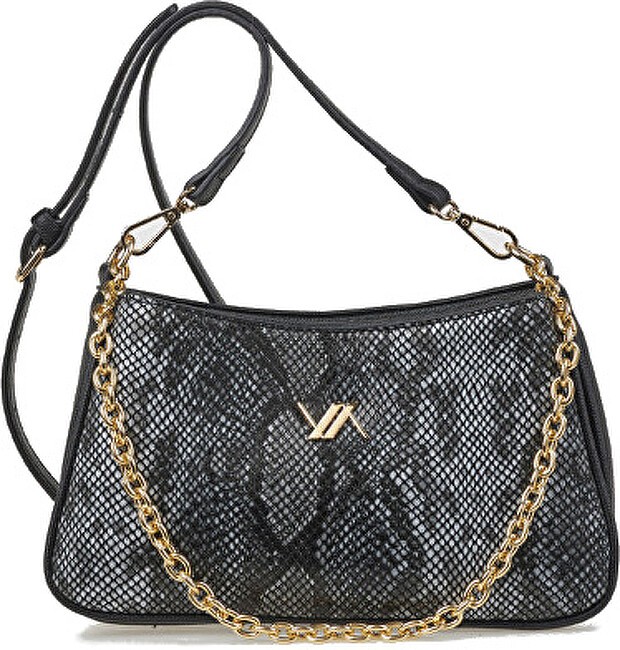 Verde Borsa a tracolla da donna 16-8177 con stampa animalier nera donna