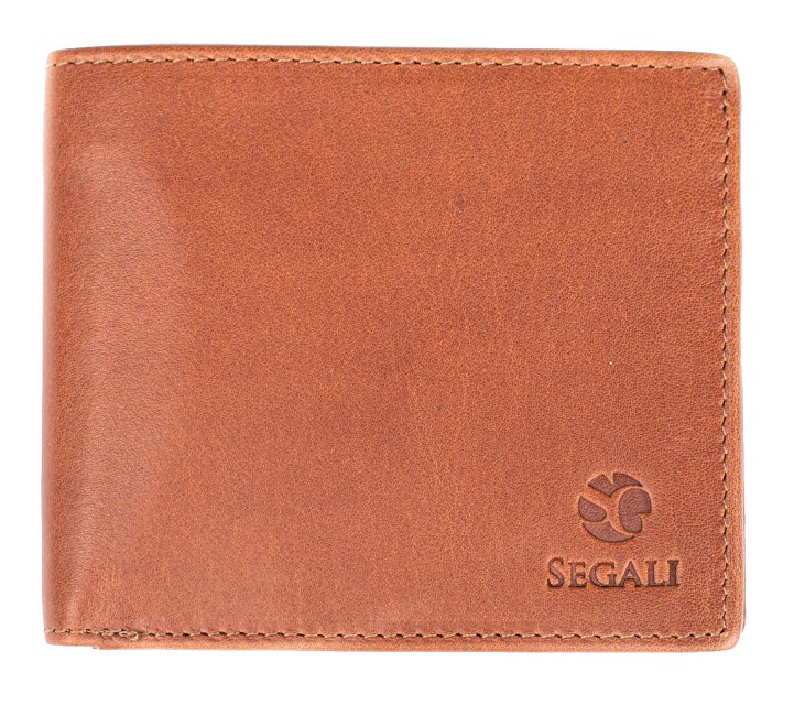 SEGALI Portafoglio da uomo in pelle 148 cognac uomo