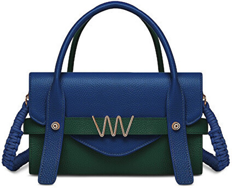 Vuch Borsa da donna in pelle An-Noor - Émeraude Ciel di Antonin Simon donna