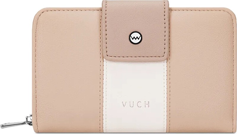 Vuch Portafoglio da donna Talli Tammy a righe color crema donna