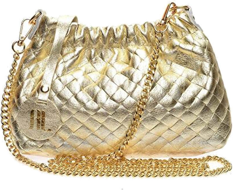 Anna Luchini Borsa da donna in pelle AL 8162 Oro donna