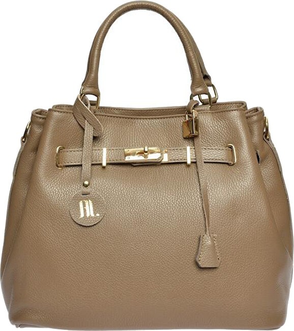 Anna Luchini Borsa da donna in pelle AL 1762 Fango donna