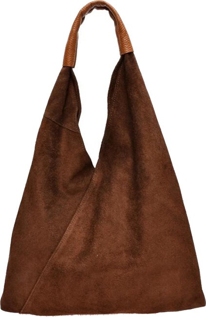 Anna Luchini Borsa a tracolla da donna in pelle modello Hobo AL 8166 Marrone donna