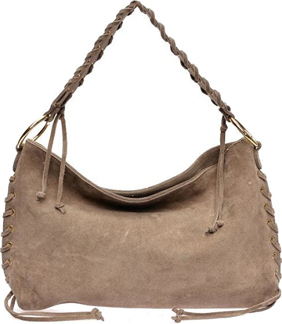 Anna Luchini Borsa da donna in pelle AL 8178T Fango donna