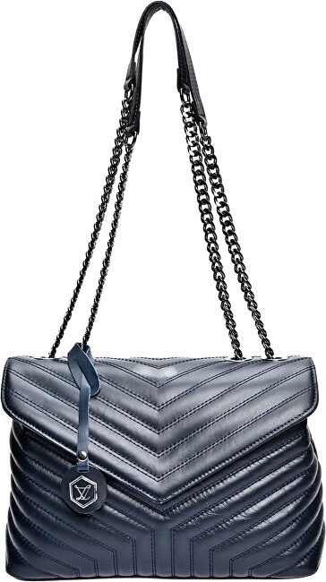 Luisa Vannini Borsa da donna in pelle LV 2183 Blu Scuro donna