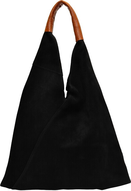 Anna Luchini Borsa a tracolla da donna in pelle modello Hobo AL 8166 Nero donna