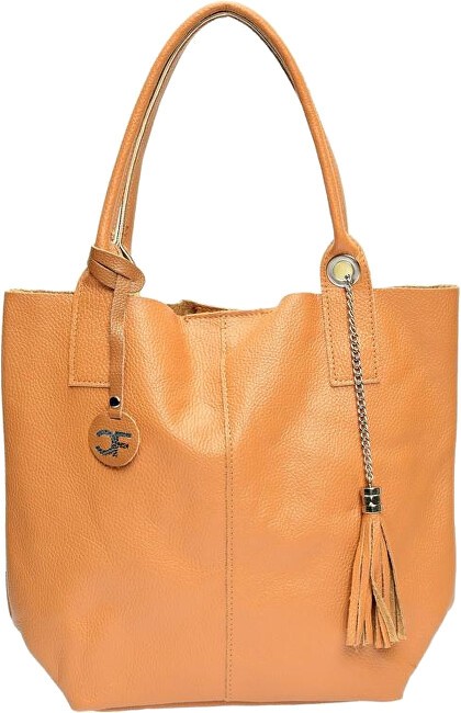 Carla Ferreri Borsa a tracolla da donna in pelle modello Hobo CF1619 color cognac donna