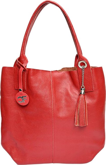 Carla Ferreri Borsa a tracolla Hobo da donna in pelle CF1619 Rosso donna