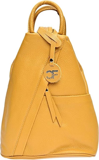 Carla Ferreri Zaino da donna in pelle CF1625 color senape donna