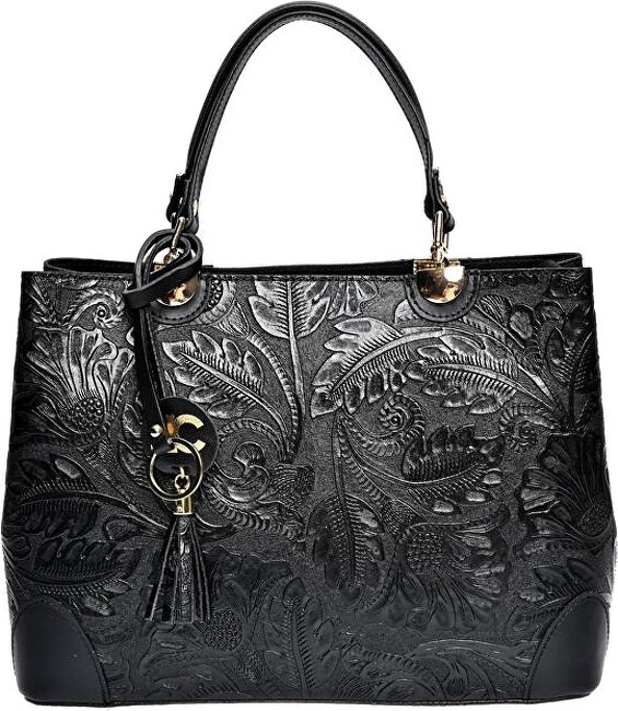 Carla Ferreri Borsa da donna in pelle CF3127 Nero donna