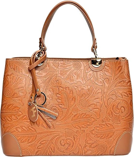 Carla Ferreri Borsa da donna in pelle CF3127 color cognac donna