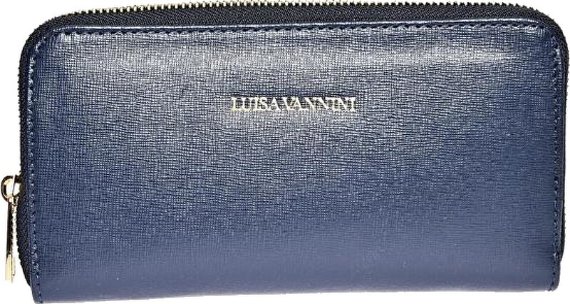 Luisa Vannini Portafoglio da donna in pelle LV 474 Blu donna
