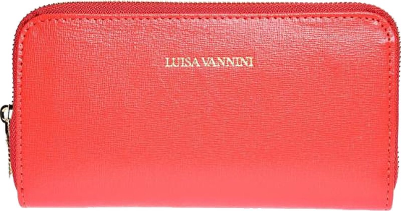 Luisa Vannini Portafoglio da donna in pelle LV 474 Rosso donna