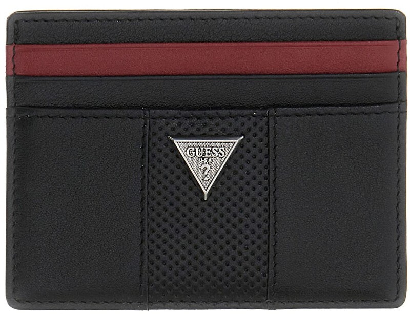 Guess Porta badge da uomo in pelle SMTOCSLEA25-BLA uomo