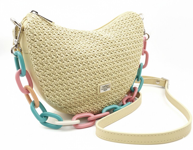 Caramelo Borsa da donna in pelle Banana Bag 82330 Mostaza donna