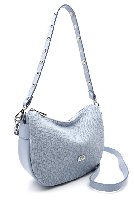 Caramelo Borsa da donna in pelle Banana Bag 82343 Blu donna