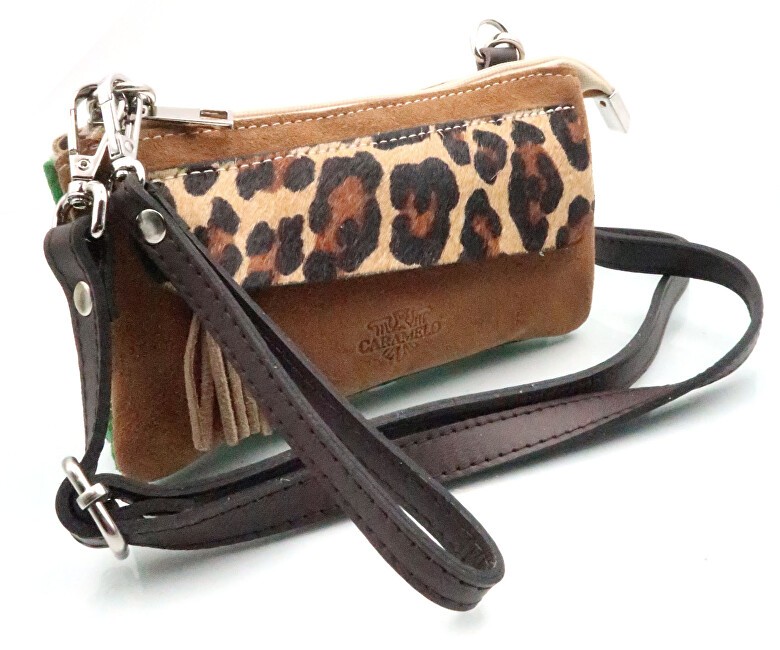 Caramelo Borsa a tracolla da donna in pelle 51199 Cuero donna