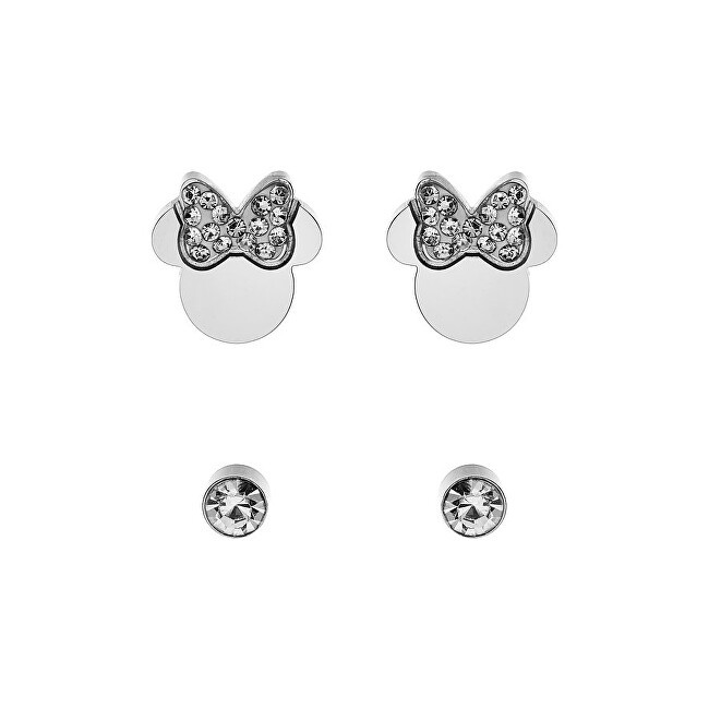 Disney Set di orecchini da bambina di Minnie Mouse S600149RWL-B.CS 2 paia di orecchini donna