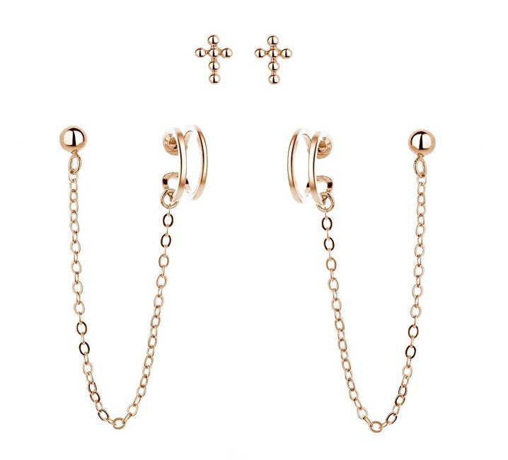 MOISS Set di orecchini in argento placcato oro E0004301 donna