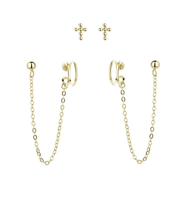MOISS Set di orecchini in argento placcato oro E0004300 donna
