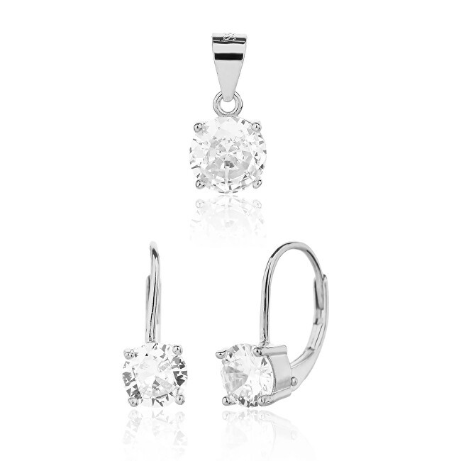 JVD Delicato set di gioielli in argento SVLS0130SJ6BI00 ciondolo, orecchini donna