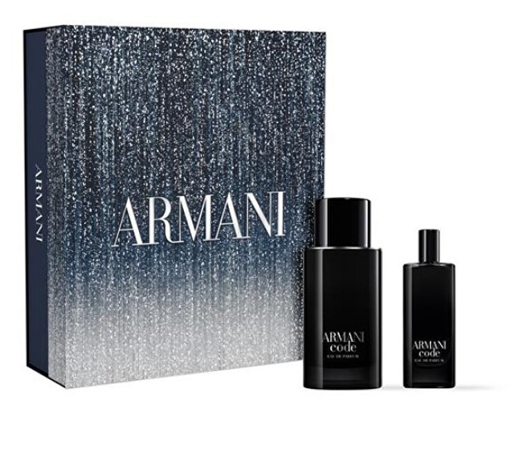 Giorgio Armani Code Pour Homme - eau de parfum ricaricabile 75ml + eau de parfum 15ml uomo